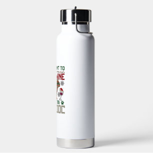 Trinke Wein Bulldogge Hund hässlicher Pullover Wei Trinkflasche