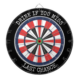 Trinke, wenn du verfehlst Lustiger Dartboard Bar D Dartscheibe