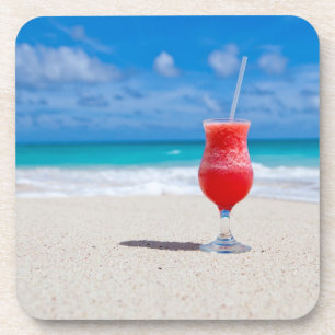 Trinken am Strand Getränkeuntersetzer