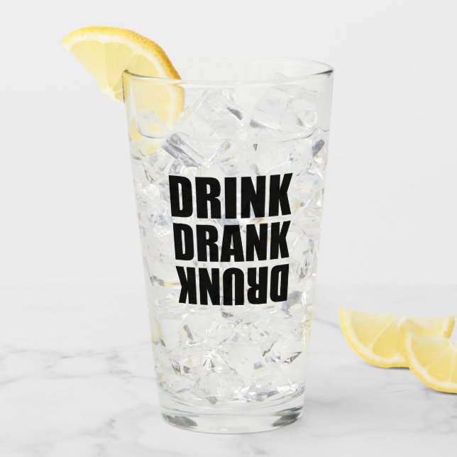 Trinken Betrunken getrunken Glas (Vorderseite Ice)