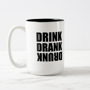 Trinken Betrunken getrunken Zweifarbige Tasse