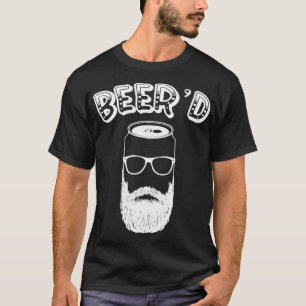 Trinken Bier Funny Beer'd Beard Man St Patrick's T-Shirt