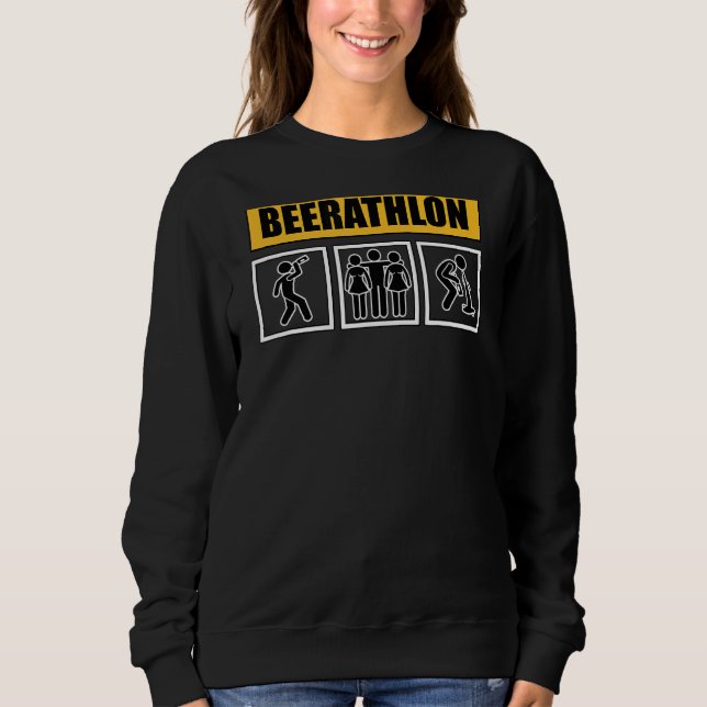 Trinken Bier Mountain Bier Drinker trinken Sweatshirt (Vorderseite)