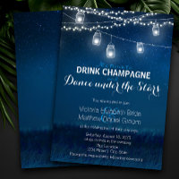 Trinken Champagner Tanz unter Stars Mason Jar