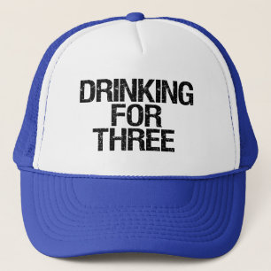 Trinken, damit lustiger Vater drei Hut ist Truckerkappe