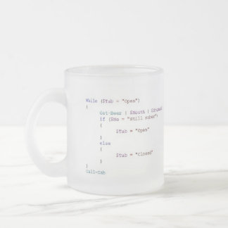 Trinken für das Powershell Scripter Mattglastasse