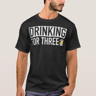 Trinken für drei Personen - Ankündigung zur Schwan T-Shirt