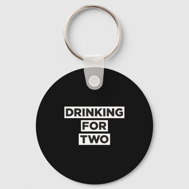 Trinken für Zwei  Schlüsselanhänger (Vorderseite)
