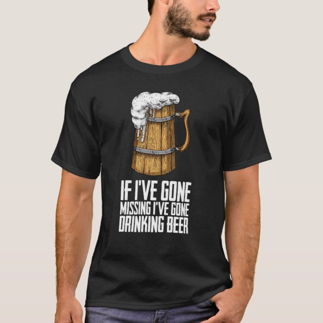 Trinken getrunkenes Bier Trink Bier T-Shirt (Vorderseite)