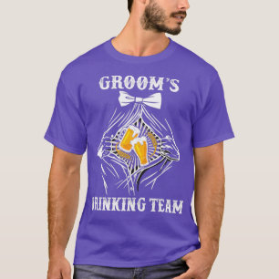 Trinken Groom Team Squad Funny Bachelor Party T-Shirt