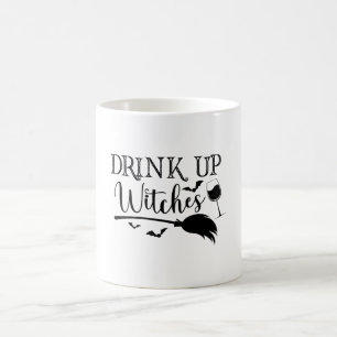 Trinken Hexen Halloween Funny Slogan Kaffeetasse