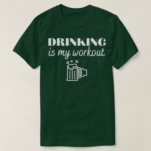 Trinken ist mein Training T T-Shirt (Design vorne)