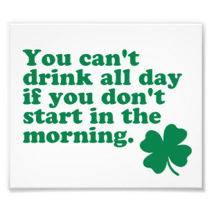 Trinken Sie das ganze Shirt Fotodruck