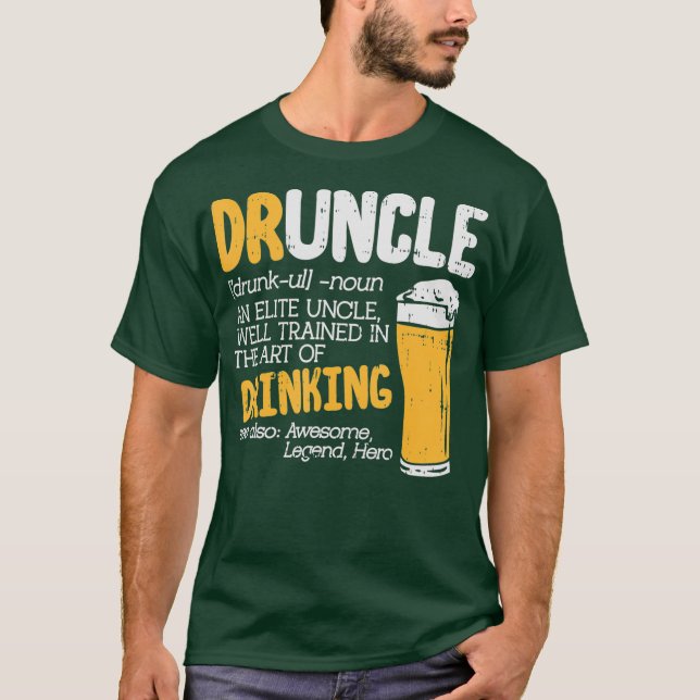Trinken Sie den Elite-Onkel des Wörterbuchs T-Shirt (Vorderseite)