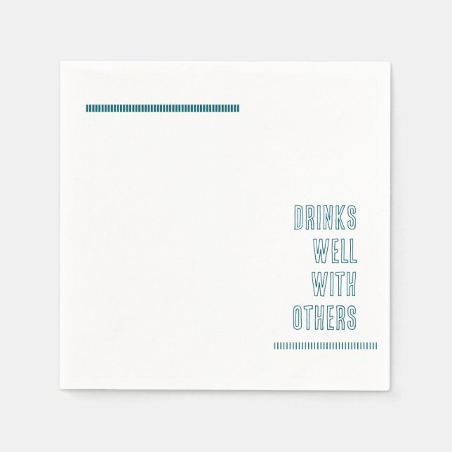 Trinken Sie gut mit anderen - Napkin Serviette (Vorderseite)