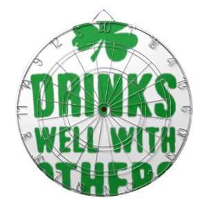 Trinken Sie gut mit anderen St. Patrick's Day T-Sh Dartscheibe