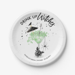 Trinken Sie Hexen Cocktail Halloween Brautparty Pappteller