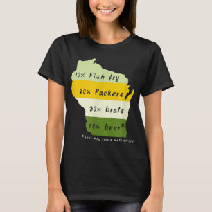 Trinken Sie lokale Wisconsin Bier trinken T-Shirt