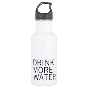 Trinken Sie mehr einfaches Minimalistisches des Edelstahlflasche
