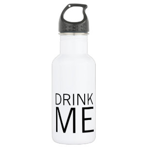 Trinken Sie mich einfaches Minimalistisches Trinkflasche