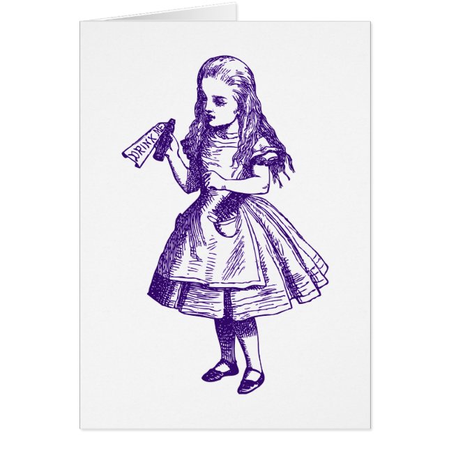 Trinken Sie mich mit Tinte schwärzte Lila (Vorne)