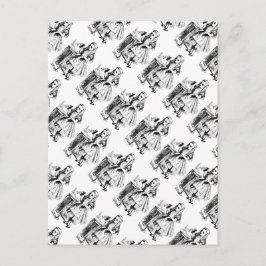 Trinken Sie mir Vintage Alice im Wunderland Postkarte