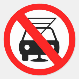 Trinken Sie nicht und fahren Sie Runder Aufkleber