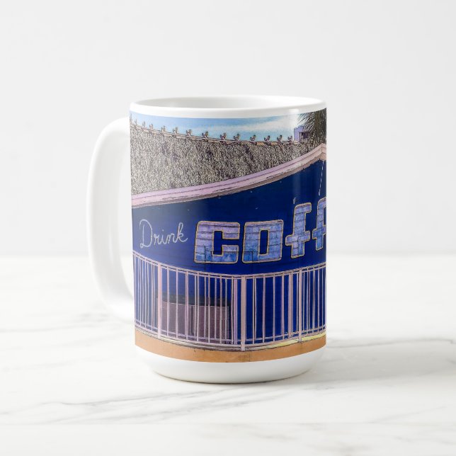 Trinken Sie später KAFFEE Kaffeetasse (Vorderseite Links)