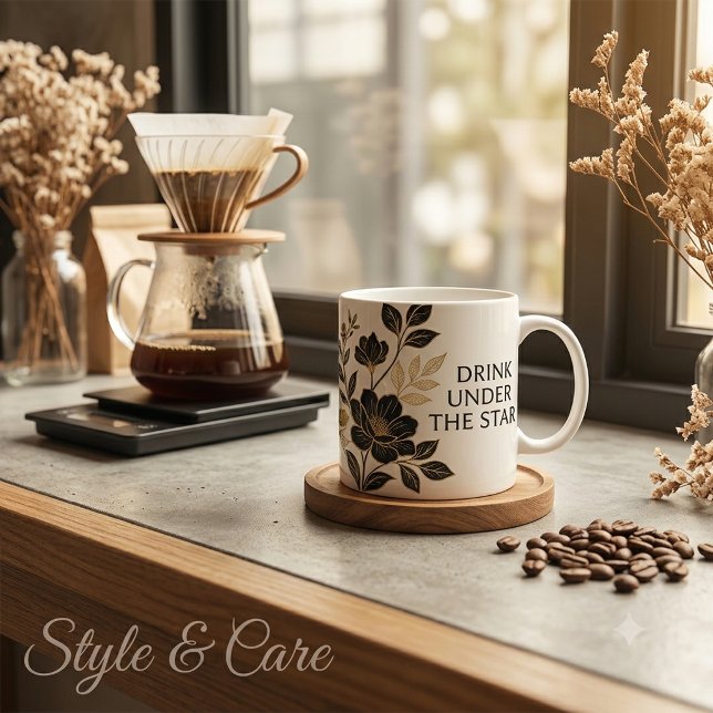 Trinken Sie unter den Sternen- Jumbo-Tasse (Drink Under the Stars- Giant Coffee Mug)