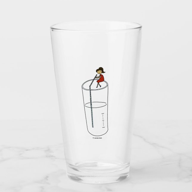 Trinken Sie viel Wasser Glas Cup (Vorderseite)