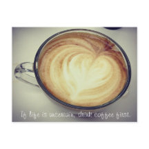 Trinken Sie zuerst Kaffee