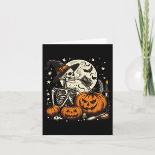 Trinken Skeleton Kürbiskürbis Halloween Kostüme Fr Karte