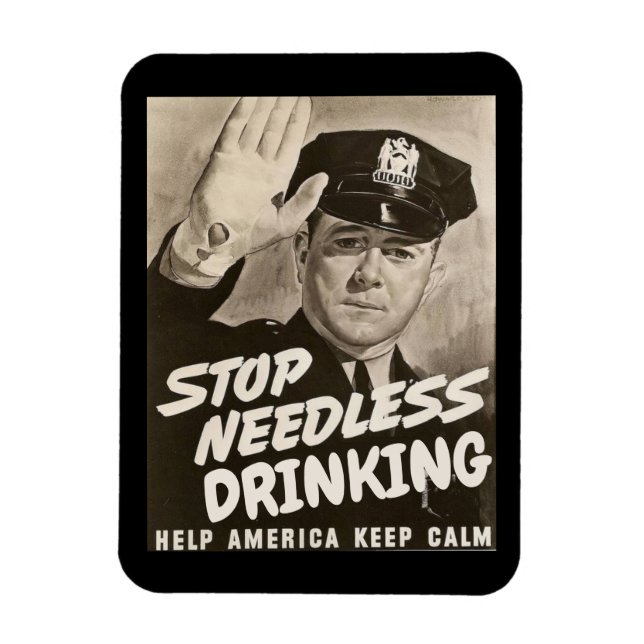 Trinken stoppen magnet (Vertikal)