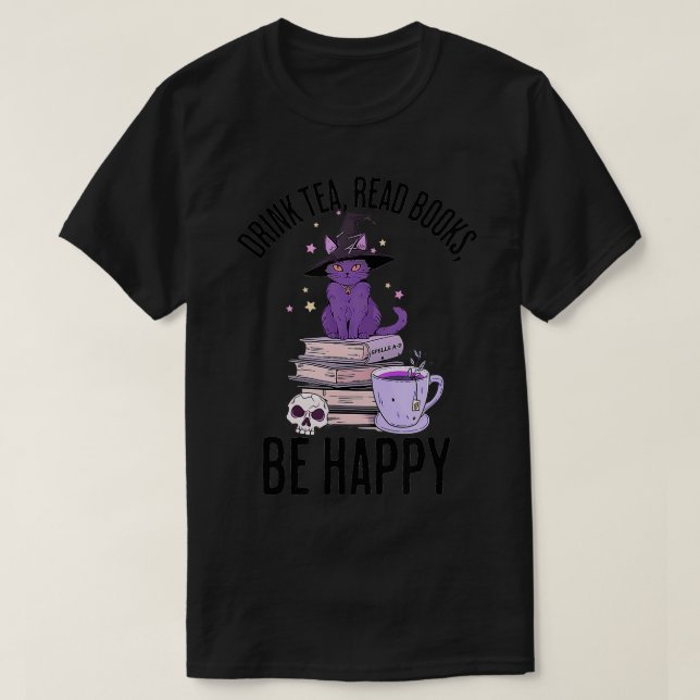Trinken Tee lesen Bücher glücklich whimsigoth Hall (Design vorne)
