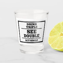 Trinken Triple Shot Glas