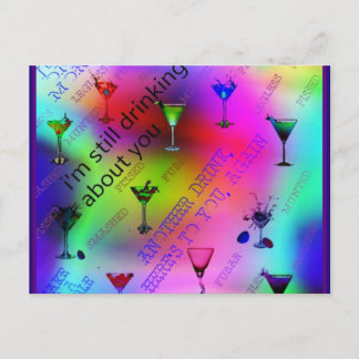 Trinken über Sie Postkarte