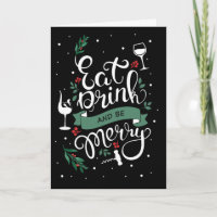 Trinken und Merry Holly und Berry Wine Lover