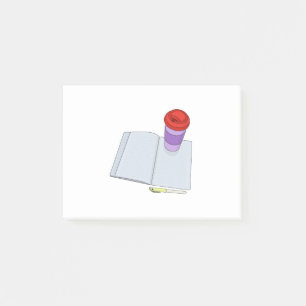 Trinken und Schreiben Post-it Klebezettel