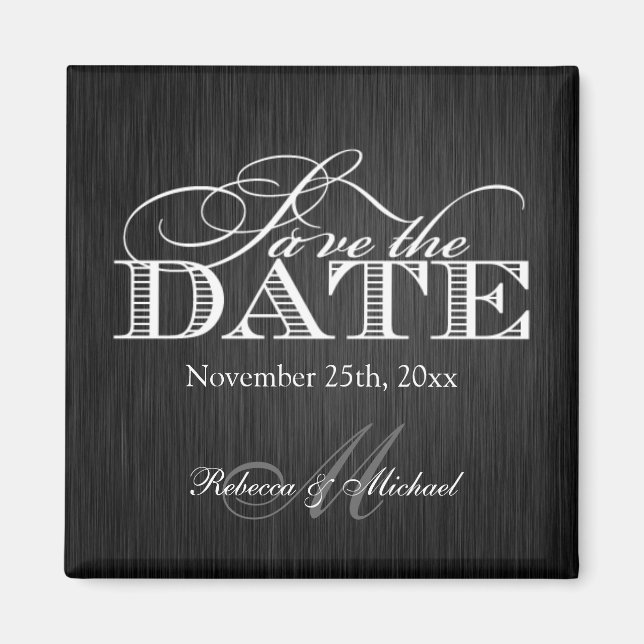 Trinken und Verheiratet sein - Save the Date Magnet (Vorne)