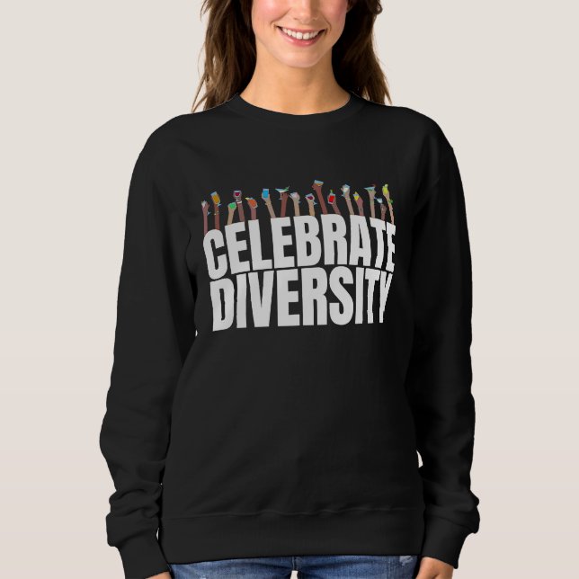 Trinken  Vielfalt feiern  für Barkeeper Sweatshirt (Vorderseite)
