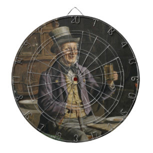 Trinken von Bier-Malerei Dartscheibe