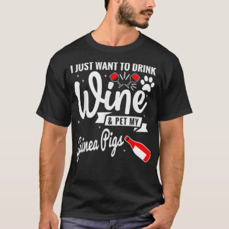 Trinken von Streichelwein, Guinea, Schweine _4 T-Shirt