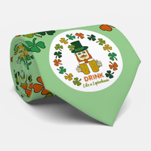 Trinken wie ein Leprechaun Krawatte