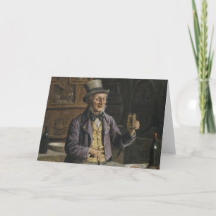 Trinkende Bier-Malerei Karte