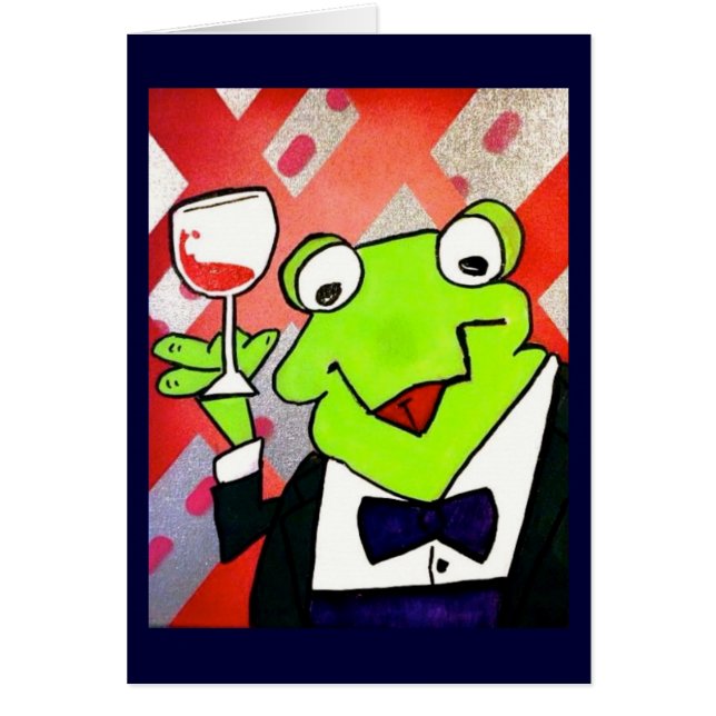 Trinkende Frosch-Untersetzer (Vorne)