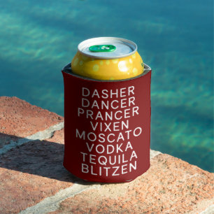 Trinkende Weihnachtsfeier Dasher Dancer Dosenkühler