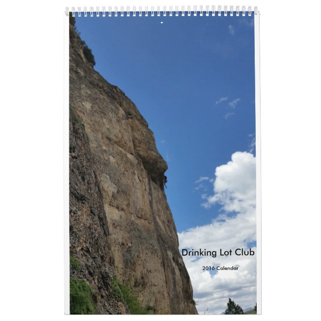 Trinkender Los-Verein-kletternder Kalender (Titelbild)