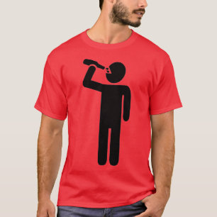 Trinkender Mann T-Shirt