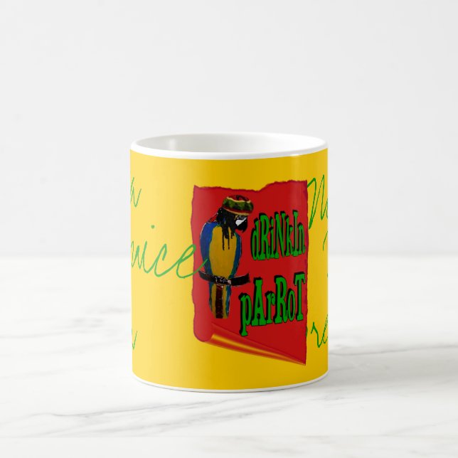 Trinkender Papagei Kaffeetasse (Mittel)