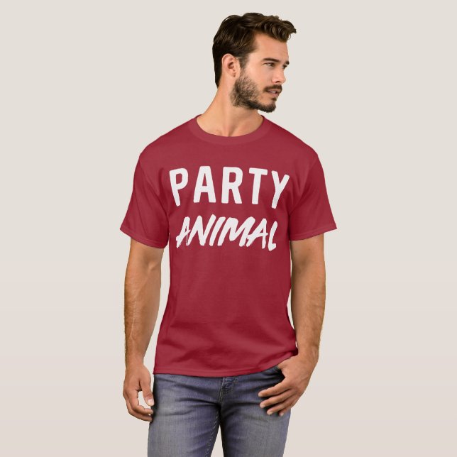 Trinkender Spaß des Partytierspaßes T-Shirt (Vorne ganz)